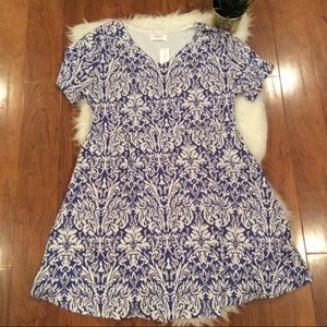 Renee C Lana textured dress 2x